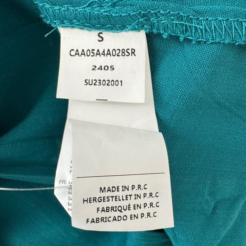 Cupshe Teal Green Aqua Twist Front Tie Back Cutout Maxi Dress Summer Beach Small - Picture 10 of 11